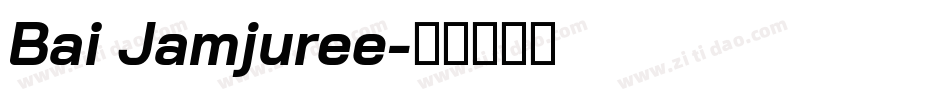 Bai Jamjuree字体转换